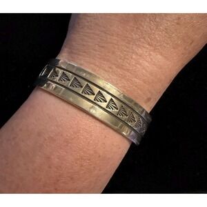 K & M Bill Navajo Sterling Silver Cuff Bracelet